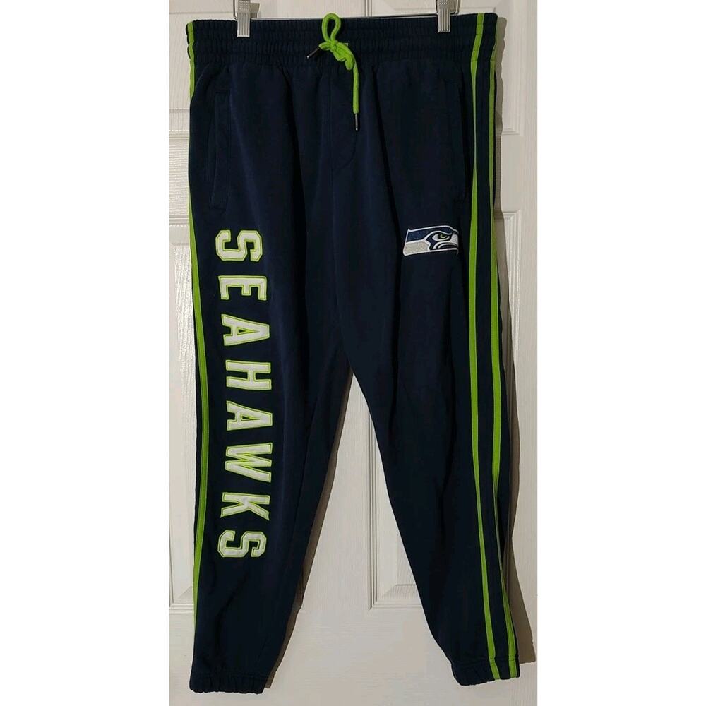 Men's Seattle Seahawks Sweatpants Official NFL Gear - Large